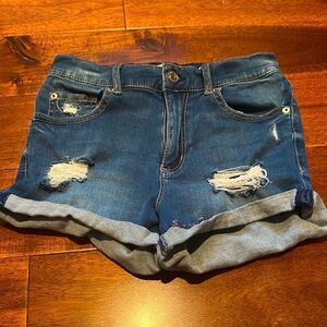 Garage Denim Distressed Women Shorts Size 01